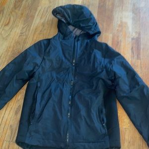 Slightly puffy black jacket